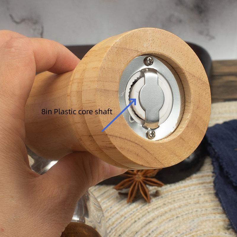 Kjøkkenverktøy Klassisk tre eik Pepper Krydder Salt Mais Kvern Muller 5 tommers slipemaskin