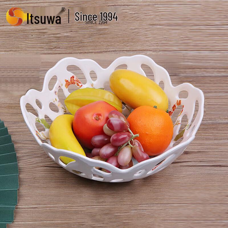 Wuhe Food-Grade Melamine Floral Fruit Plate
