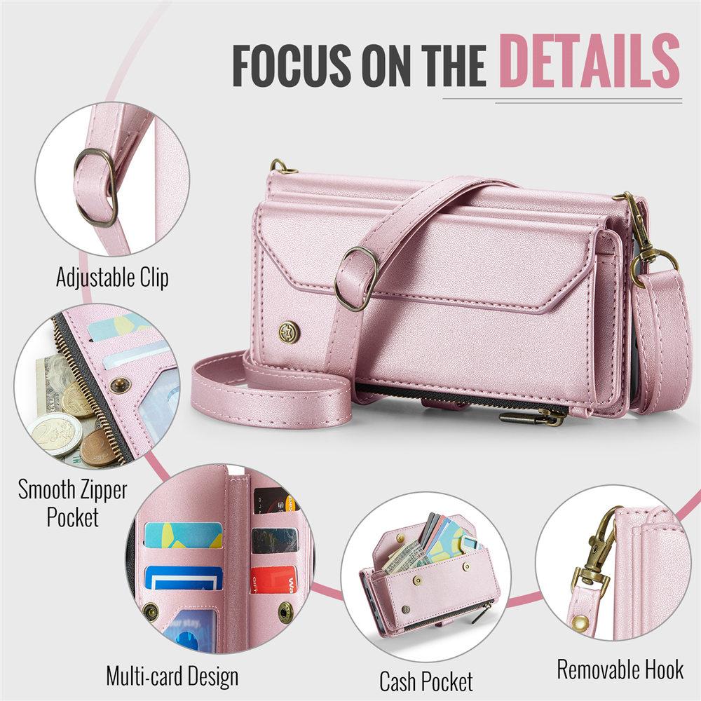 Multi Credit Cards Slot Crossbody Wallet Phone Case For Google Pixel 9 Pro XL 9Pro 8 8Pro 7A Long Lanyard Leather Cover
