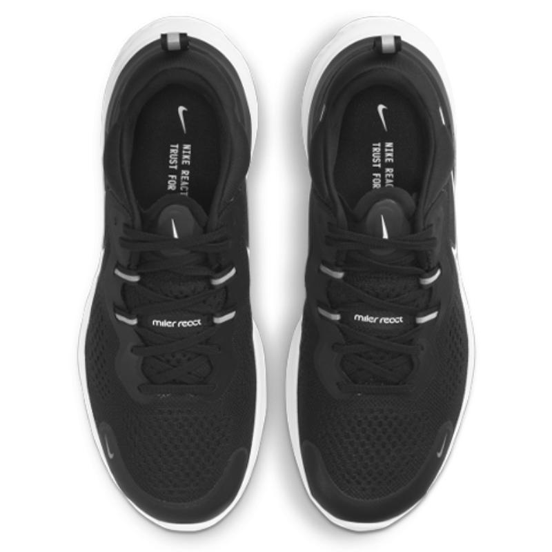 Nike React Miler 2 'Black White' Sneakers CW7121-001