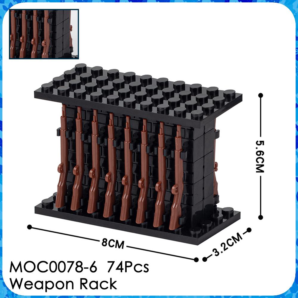 MOC WW2 Waffenziegel Motorrad Haubitze Waffenständer Militärfahrzeug Kompatible Figuren Bausteine Spielzeug Für Kinder Erwachsenen Geschenk