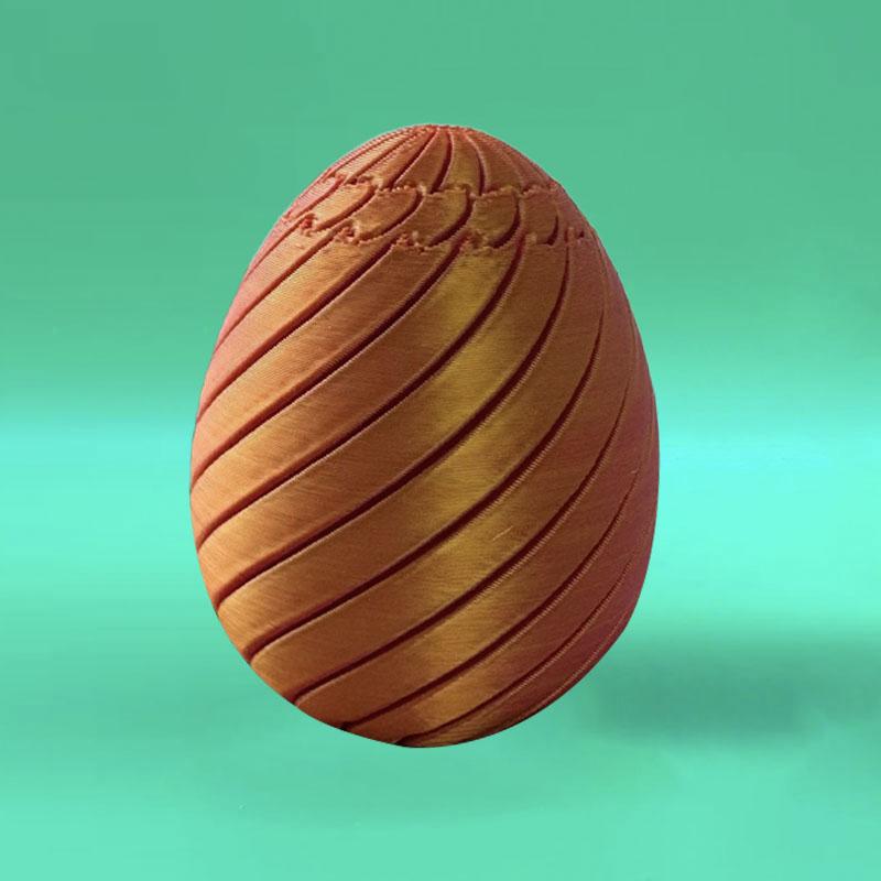 Twisty Fidget Egg 3D Printed Slippery Egg Fidget Easter Egg Toys Basket Stuffers Rotating Fidget Puzzle Toy For Stress Relief