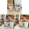 Ballshaped Hamster Plush Toy With Long Pile Fabric For Children And Gift