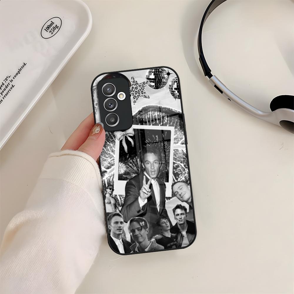 Drew Starkey Actor Phone Case Glass For Samsung S24 S26 S23 S20 S25 S21 S22 Ultra Fe Plus A05 A06 A16 A26 A36 A56 Coque