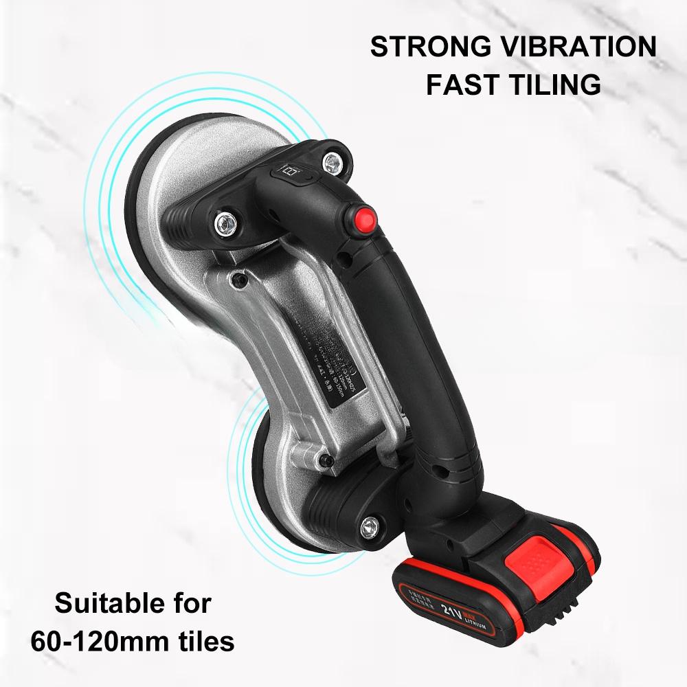 21 V Tiling Tiles Machine 60-120mm Tiles Vibrator Suction Cup Adjustable Protable Automatic Floor Vibrator Leveling Tool