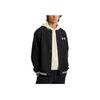 Under Armour Wygodna Minimalistyczny Nadruk Logo Kurtka z Długim Rękawem Kurtka Unisex Czarna 1389368-001
