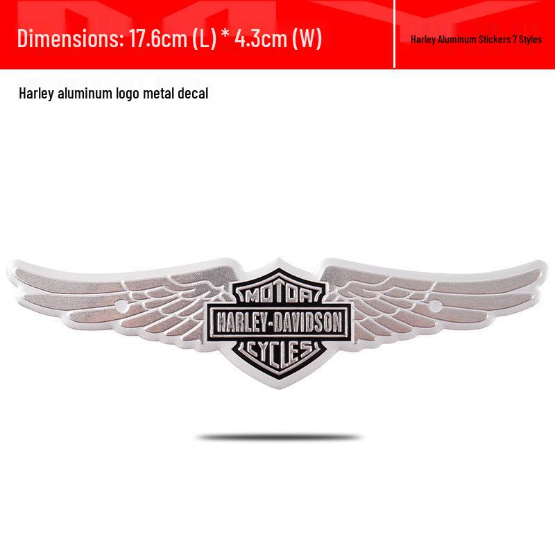 Skull Design Metal Emblems & Stickers for Harley-Davidson Bikes, Motorcycles & Cars: Aluminum Emblems & Stickers for Modifications.