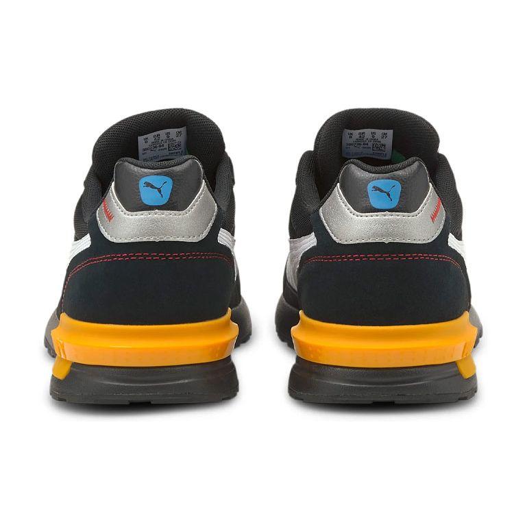 Puma Graviton Pro Retro Versatile Shock Absorbing Durable Low Top Casual Running Shoes Unisex Sneaker Black Yellow Blue 380736-04