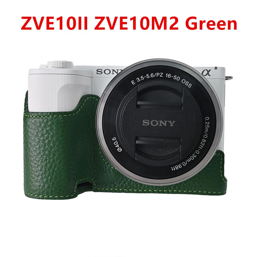 Echtes Leder Halbhülle für Sony A6400 A6300 A6000 A6100 A6700 ZVE10II ZVE10M2 Kamera Batterieöffnung Bodenkörperabdeckung