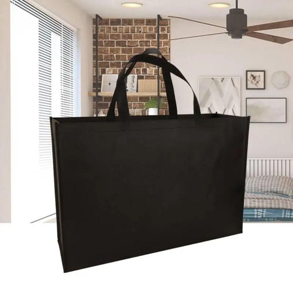 Fashion Extra Large Non-Woven Fabric Bag Large Capacity 40*60cm Shoulder Bag Thickened Eco-Friendly Bag Daily
