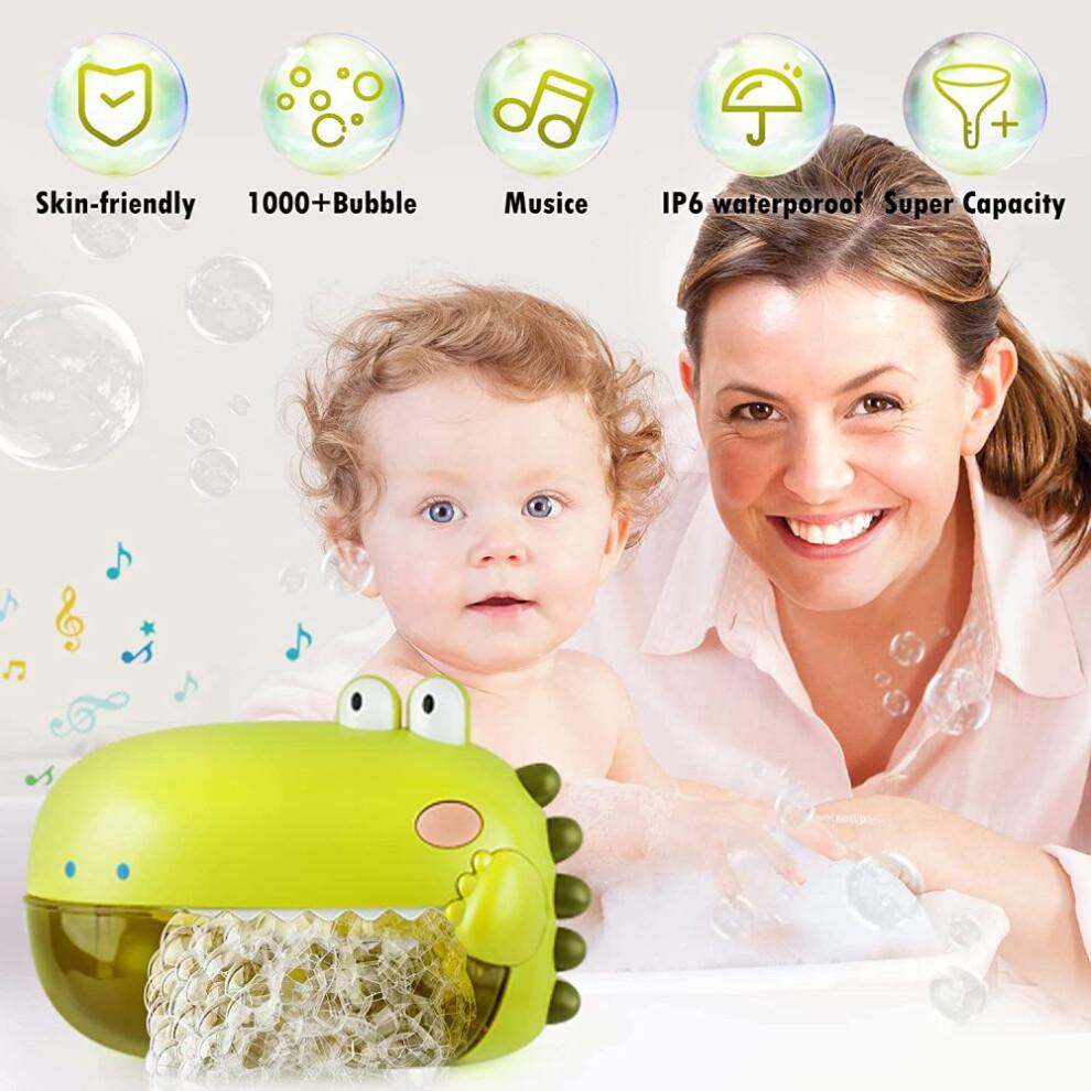 Dinosaur Bubble Maker: Bath Toy For Toddlers, Automatic Bubble Machine, Creates A Fun And Safe Bath Environment