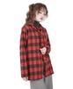 Catharsis Check Tie Shirt Red One Size