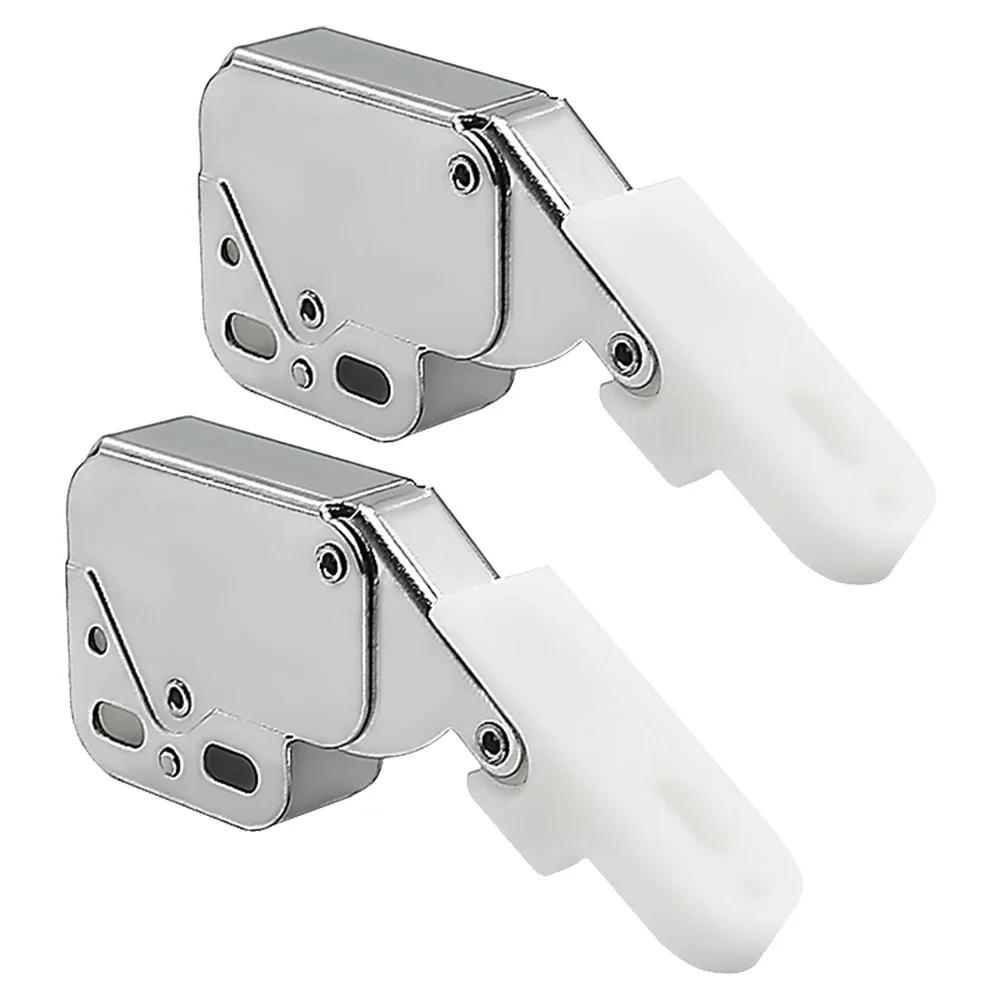 2ks Automatický pružinový zatlačovací západkový zámek Sloní chobot Zámek s odskokem Pro dvířka skříněk a šatníků Dotyková západka Nábytkové kování