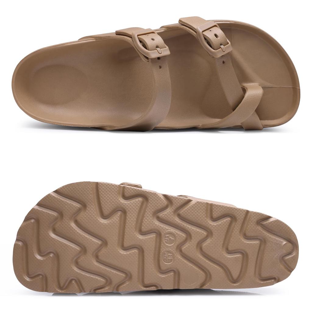 Fashion Litfun Summer New Clogs Sandals For Women Fashion Outdoor Antiskid Beach Slippers With Adjudtable Buckle Orthopedic House Slides