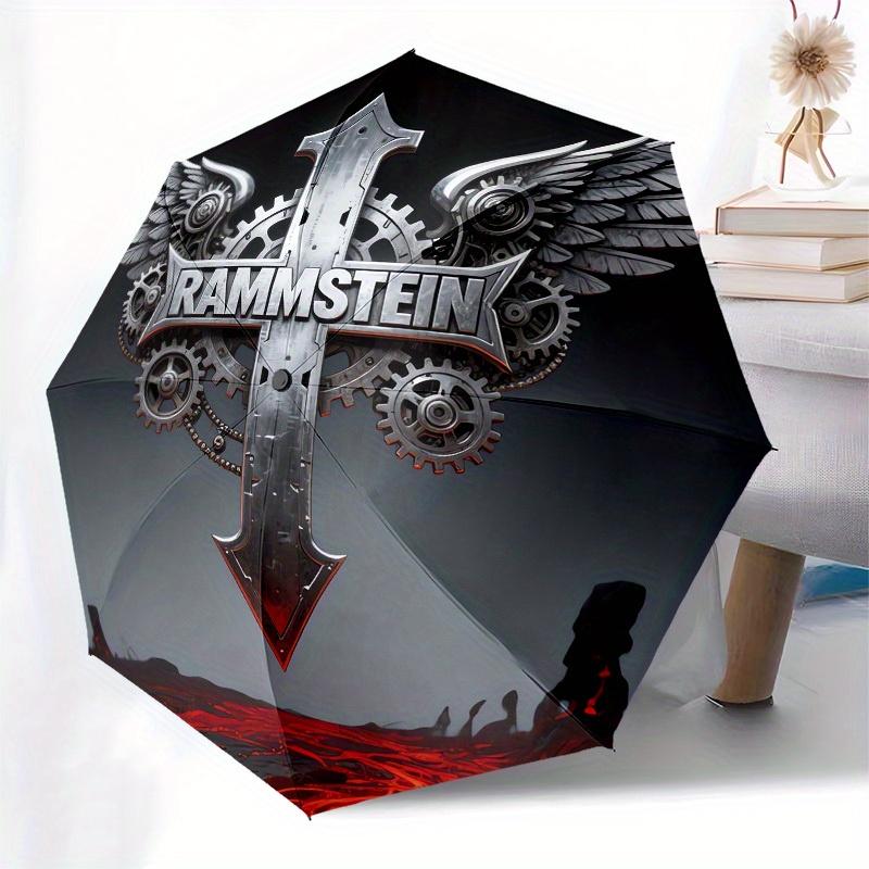 1pc Rammstein Metal Gear Wings Umbrella with Plastic Handle,Suitable for All Seasons Home Travel Outdoor UmbrellaM986