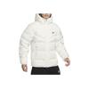 Nike Solid Color Logo Casual Hooded Down Jacket Men Outerwear White FZ1103-133