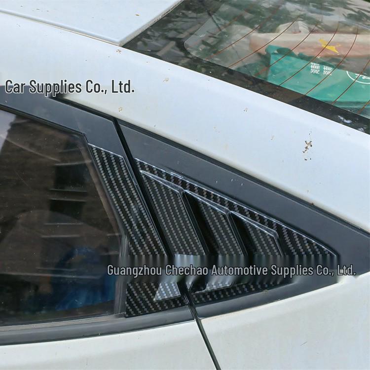 Hyundai Verna Sedan Rear Triangular Window Louvers - Mustang Style (Models 10-16)