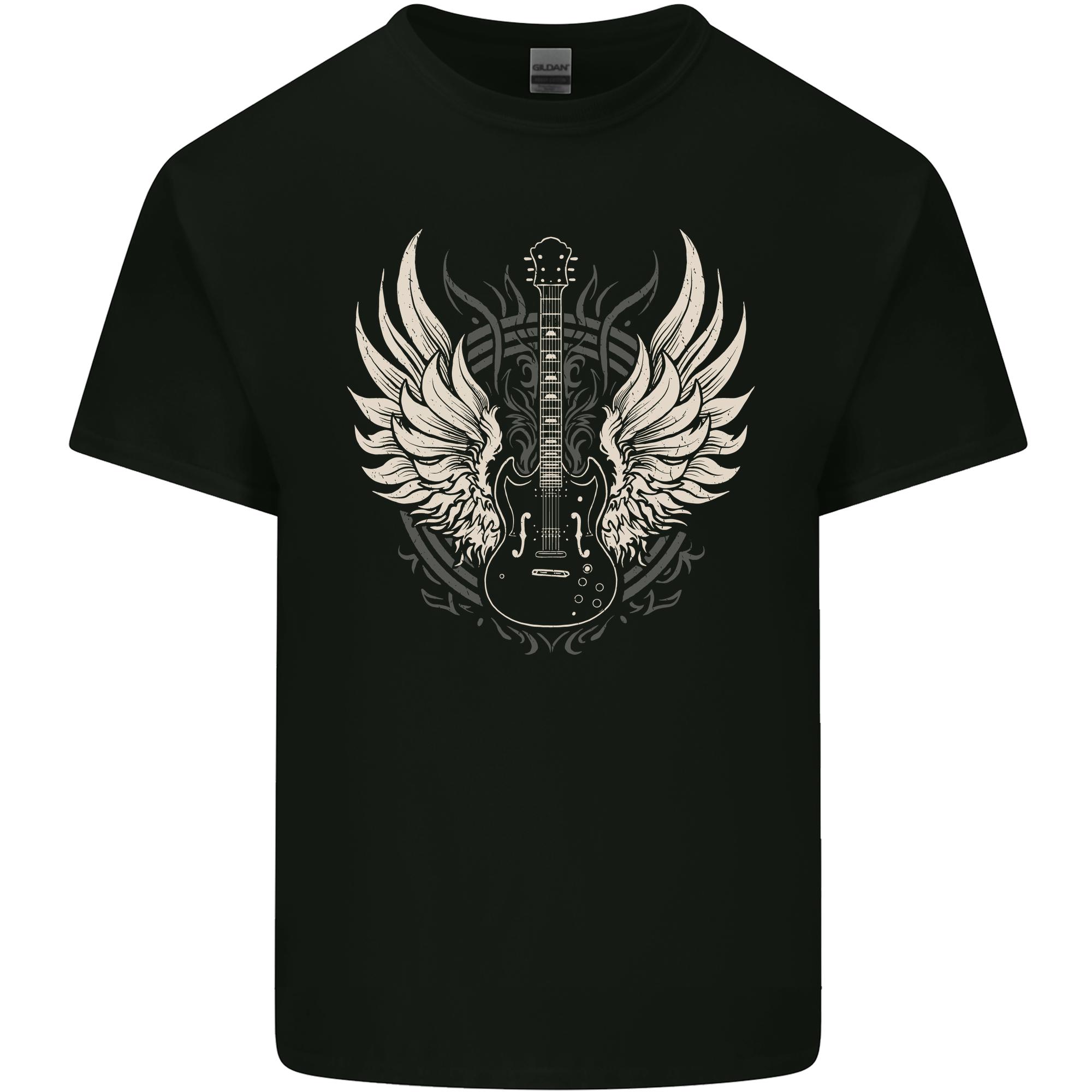 Guitar Wings Rock n Roll Music Heavy Metal Unisexs Light Cotton TShirt S