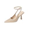 1655-5 French fashion pointed high-heeled single shoes new dating single shoes red tripple strap stiletto women's shoes