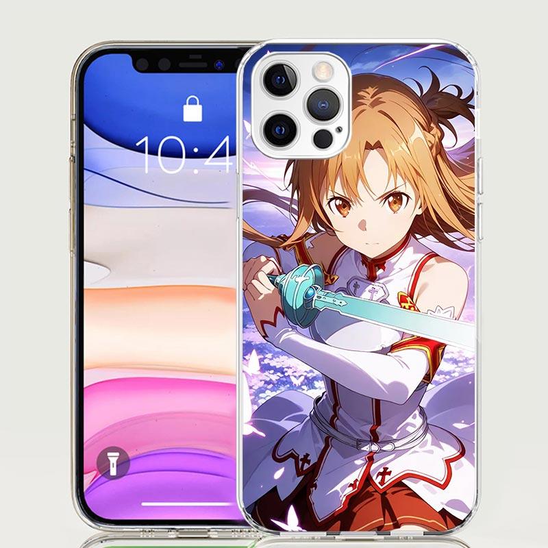 Sword Art Online Yuuki Asuna Phone Case For iPhone 17 Air 16 15 Plus 11 14 Pro Max 13 Mini 12 7 8 + SE Pattern Art Customized Co