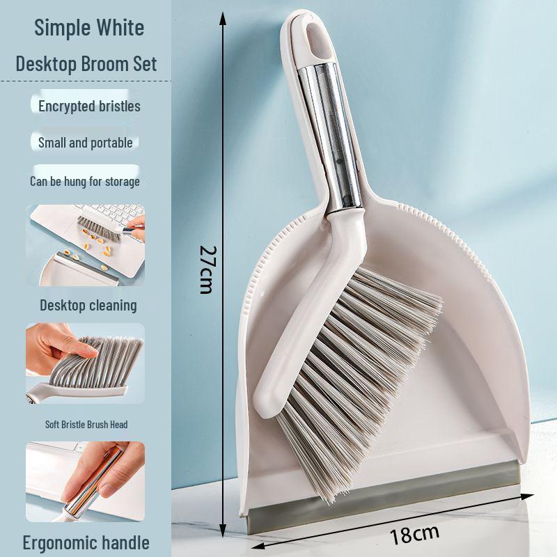 Children s Mini Broom and Dustpan Set - Household Desktop Cleaning Tool белый