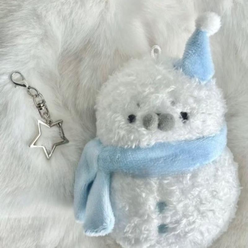 Aranyos Rajzfilm Fóka Hóember Baba Plüss Medál Szimuláció Tengeri Fóka Kulcstartó Hátizsák Dísz Karácsonyi Születésnapi Ajándék