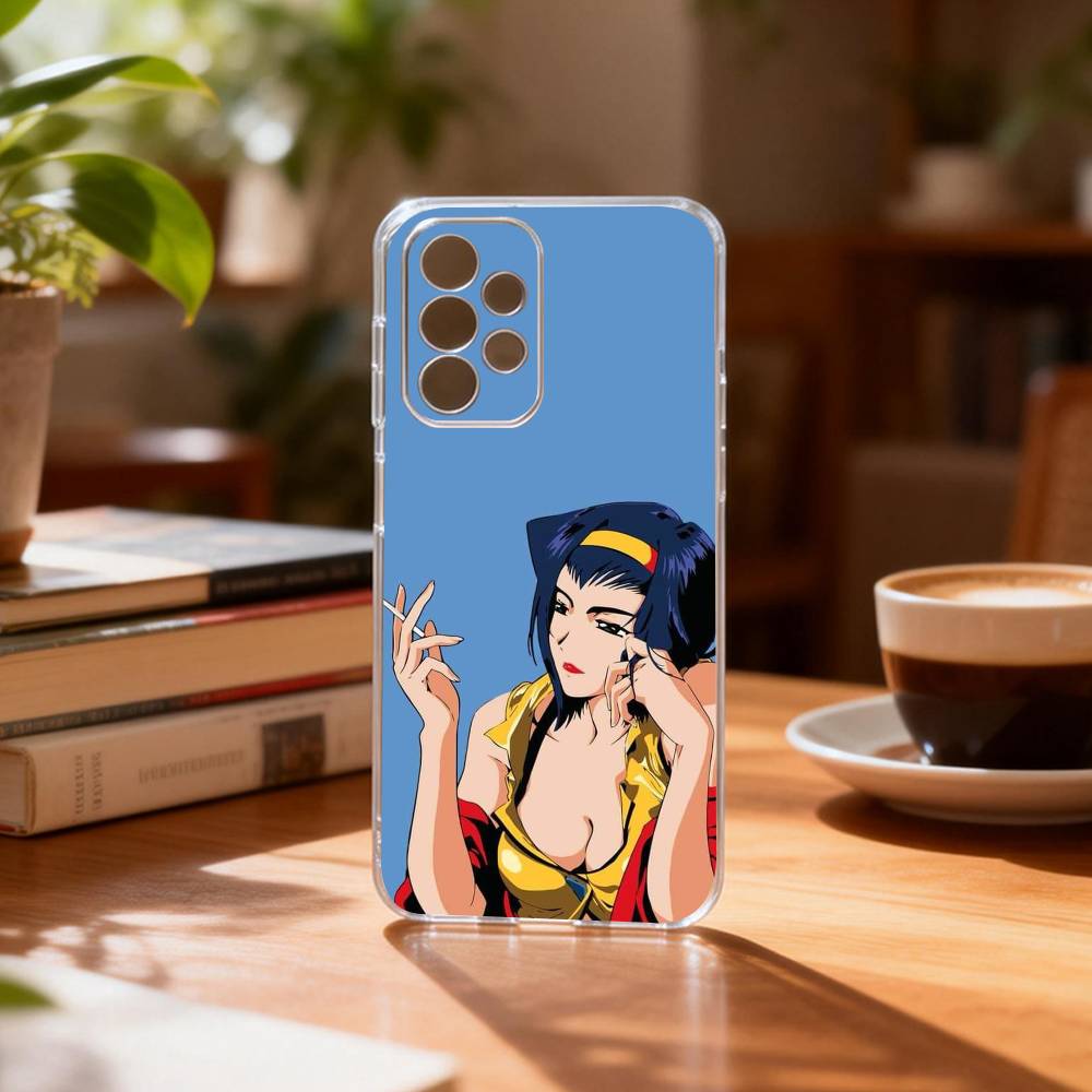 

F-Faye C-Cowboy B-Bebop V-Valentine-es Phone Case For Samsung S25,S24,S21,S22,S23,S30,Ultra,S20,Plus,Fe Transparent Cover Samsung S22plus5G