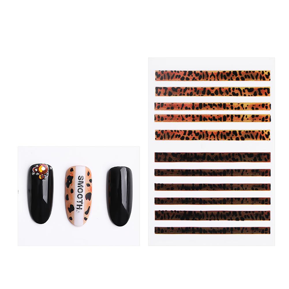 Leopard Print Manicure Sticker 3D Stereo Matte Nail Art Decoration Accessory