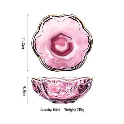 Petal Glass Dessert Bowls