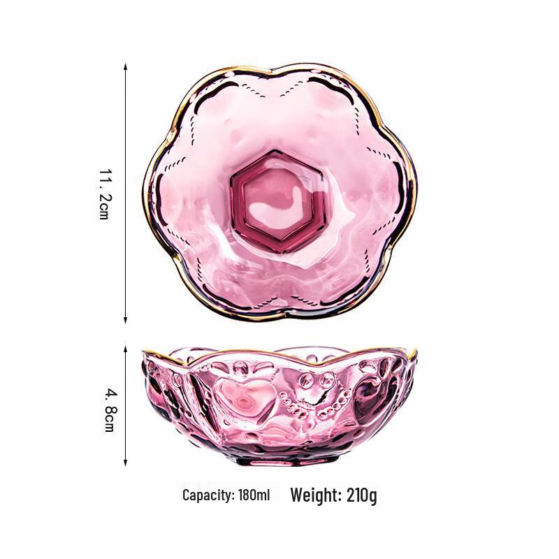 

Десертные пиалы из лепесткового стекла