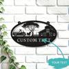 Metal Wall Art Farmhouse Welcome Sign Barn Tractor Sheep Duck Rooster Farmer Gift Country Decor