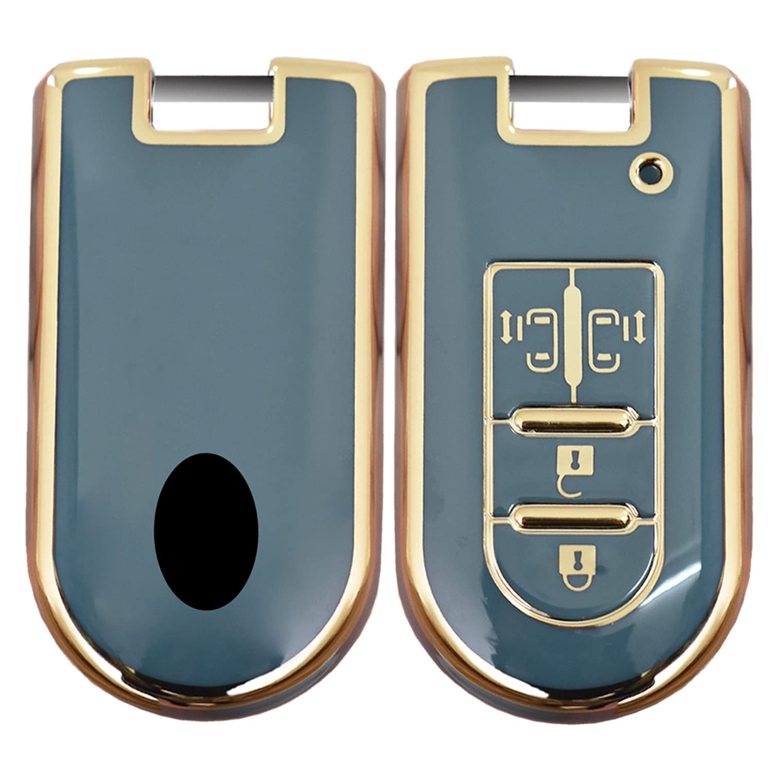 

SANRILY Чехол для ключа Daihatsu, Брелок для ключей, Чехол для ключа, Защита ключа, Tanto Move, Custom Move, Compatible with car genuine серый