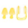Soft Silicone PC Swimming Ear Plugs Nose Clip Set for Waterproof Surfing Diving SportsYellow