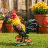 Chicken Figurine, Lifelike Resin Hen Rooster Garden Statue, Standing Farm Animal Sculpture for Yard, Lawn Garden, Outdoor Decor