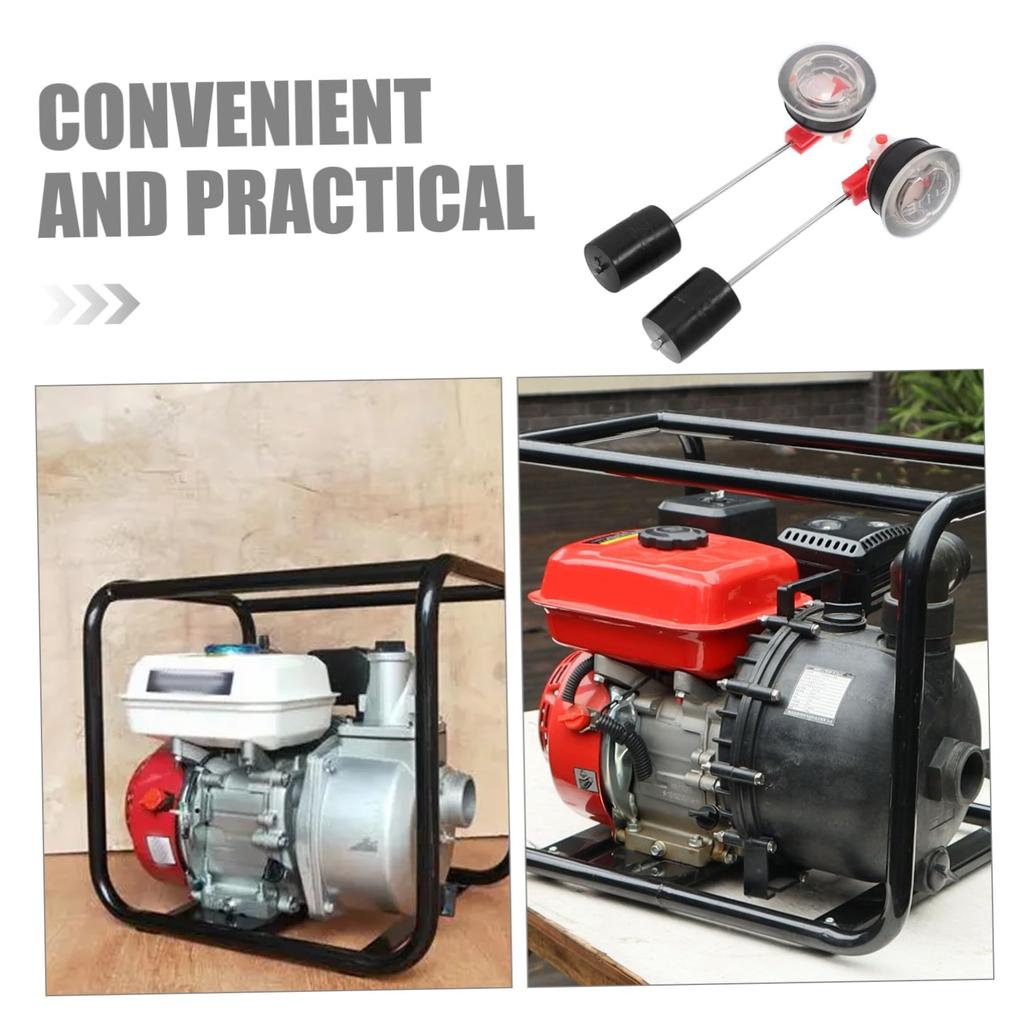 Kisangel 2pcs Fuel Gauge Meter Replacement Generator Car Fuel Level Indicator Generator Fuel Tank Accessories Fuel Level Gauge