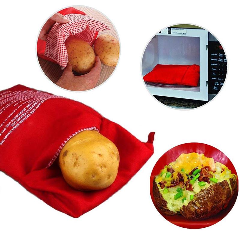 Bag for Potatoes In A Microwave Oven A Reusable Bag for Cooking Potatoes In A Microwave Oven A Packet for Baking Potatoes The Perfect Potato
