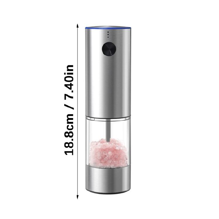 Automatic Adjustable Spices Grinder For Cooking Rechargeable Design With Transparent Window Kitchen Accessory
