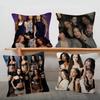 KPOP Katseye Pillow Case Soft Double Sided Print Sofa Cushion Cover Throw Pillow Covers