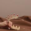 Rhinestone Wedding Crown Headdress Bride Tiara Retro Romantic Headband  Wedding  Forehead Ornaments