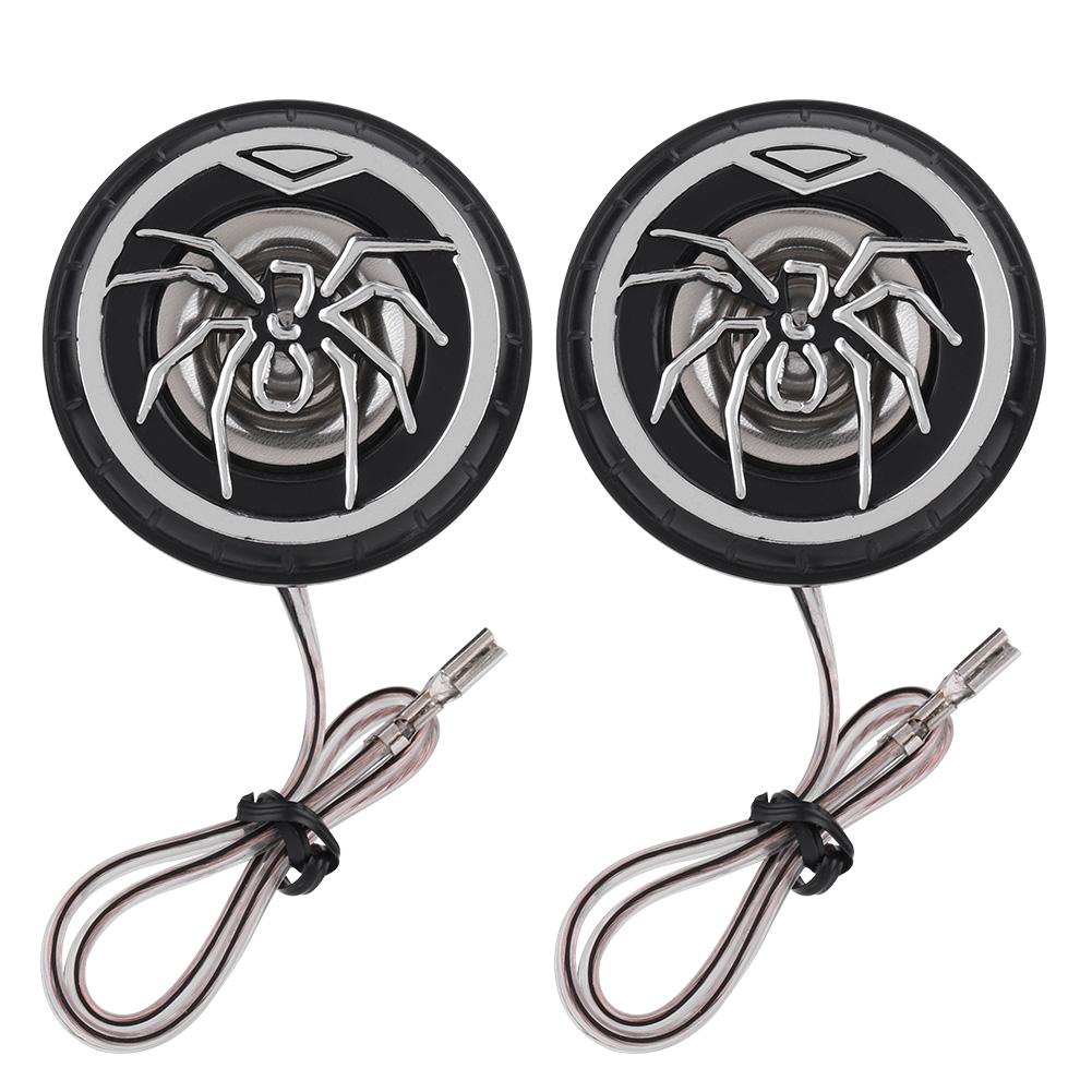 2Pcs Creative Auto Car Spider Pattern Super Power Loud Audio Speaker Tweeter Loudspeaker