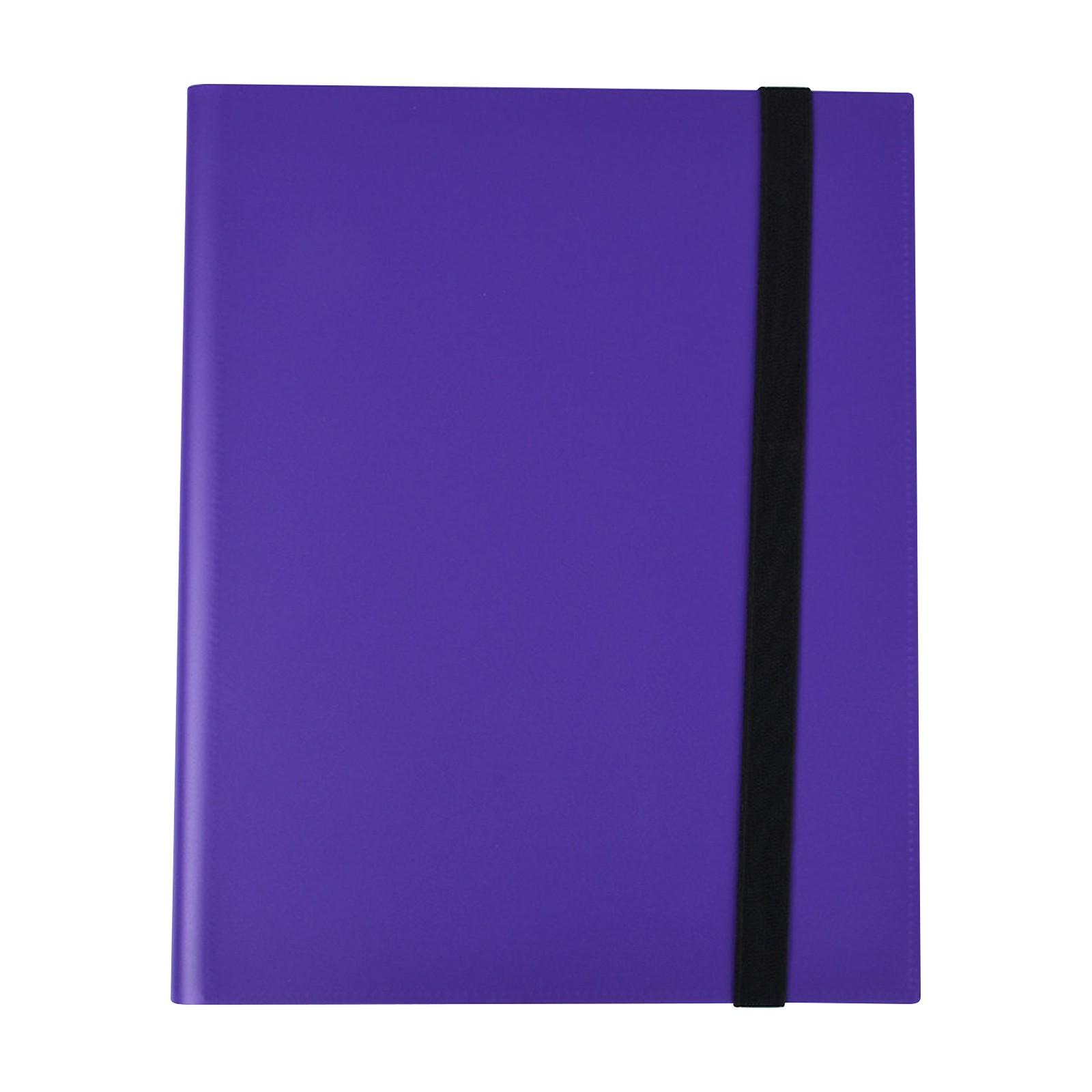 

Папка-переплет для карточек с 9 карманами для коллекционных карточек, с боковой загрузкой на 360 градусов, спортивная карточная книга, папка для карточек, альбом для карточек, держатель для карточек One Size фиолетовый