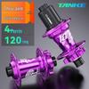 TANKE Mountain Bike 4-Bearing Hub: Quick Release Thru Axle, Iridescent Aluminum Alloy.
