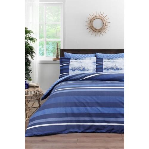 

Özdilek Double Ranforce Duvet Cover Set Ink Lines Blue