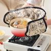 Long Fetter Oven Gloves Reinforced Heat Security Never Slip Outside for Baking Roasting Cooking