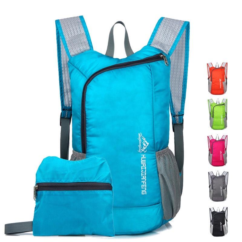 Outdoor Reise Ultraleicht Hauttasche Faltbar Weich Wasserdicht Tragbarer Rucksack Mit Mehreren Staufächern