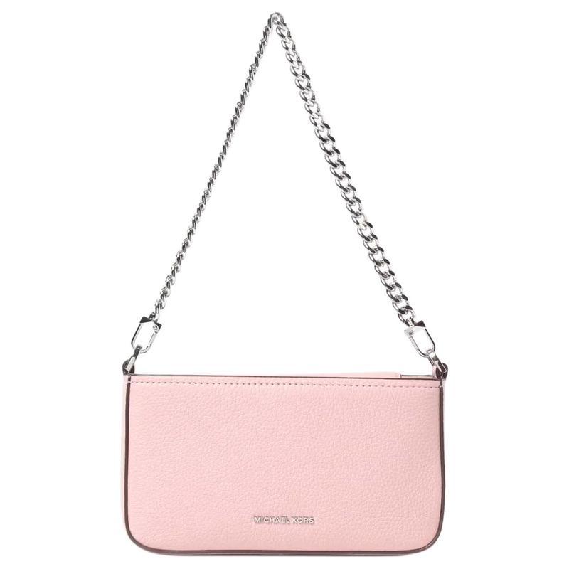 MICHAEL KORS Bryant Metal Brand Logo Chain Shoulder Strap Cowhide Shoulder Crossbody Bag Small Women s Light Pink золотой