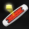3Pcs 12V 24V Car LED Side Marker Indicators Lights Taillight Trailer Lorry Caravan Bus Van Boat Waterproof Brake Warning Light