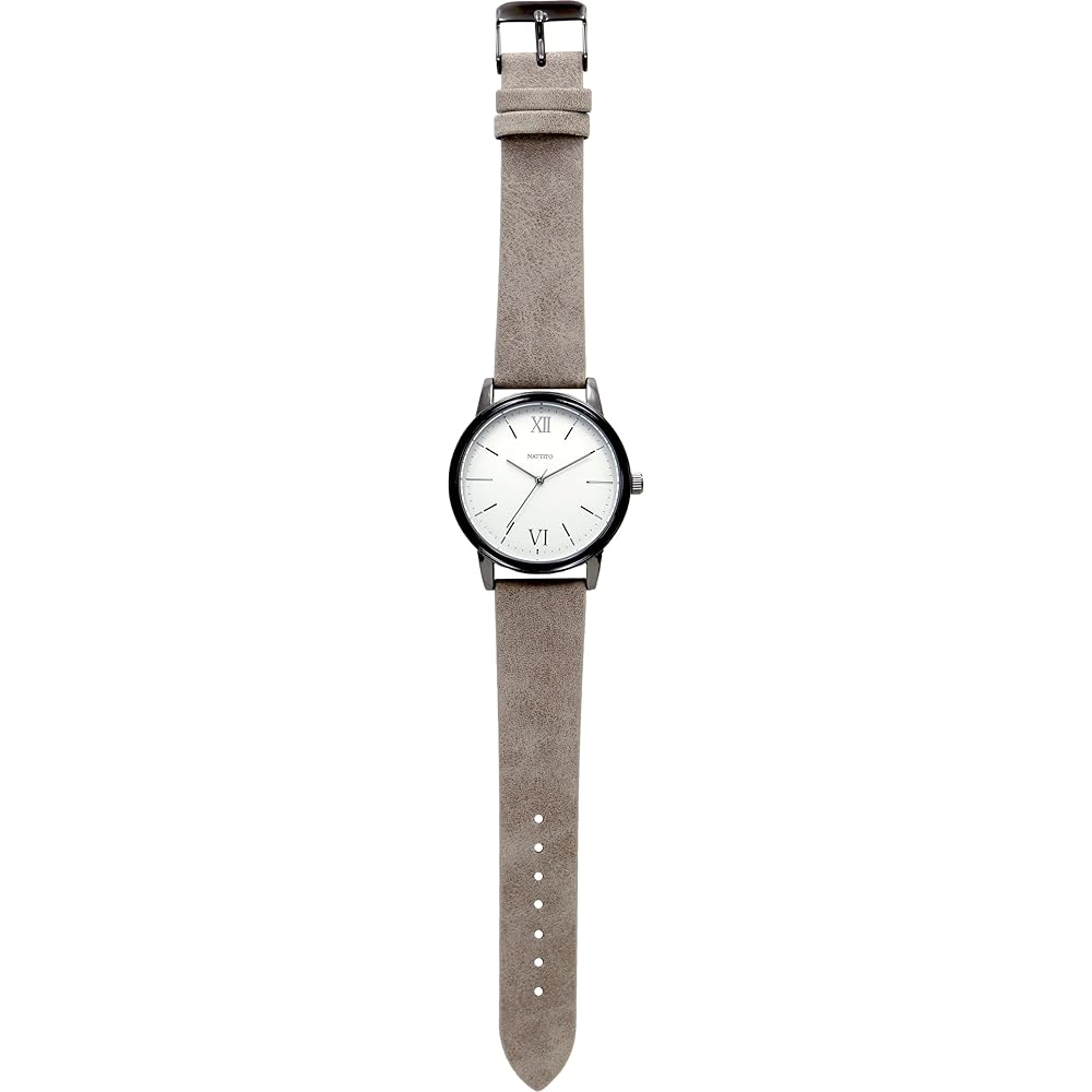 Fieldwork Analog Watch Unisex Simple Design Gray YM084-1
