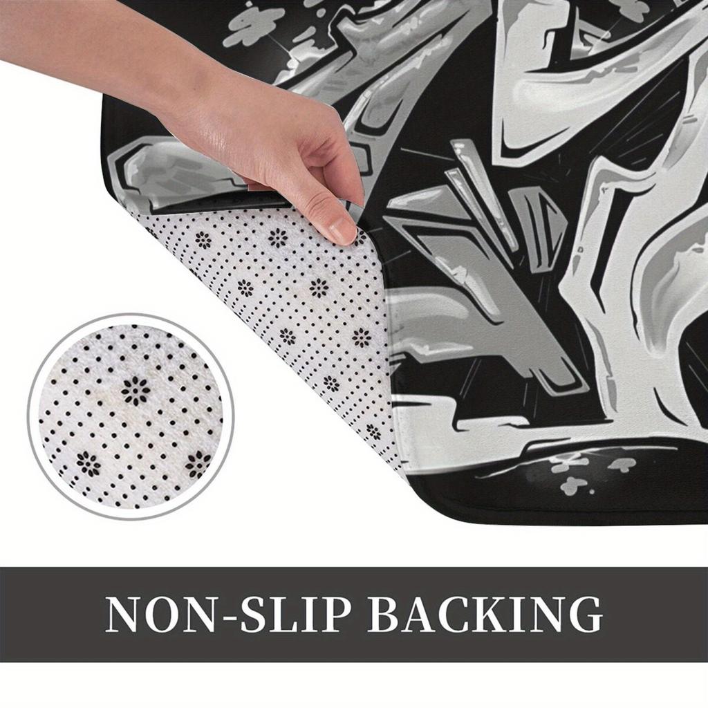 Graffiti Street Art Door Mat Indoor Outdoor Floor Rug Entrance Mats Decor Anti Slip Home Utility Mat 40x60cm
