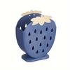 1pc Strawberry-shaped Kitchen Utensil Rack - Multifunctional Storage Box with Drainage